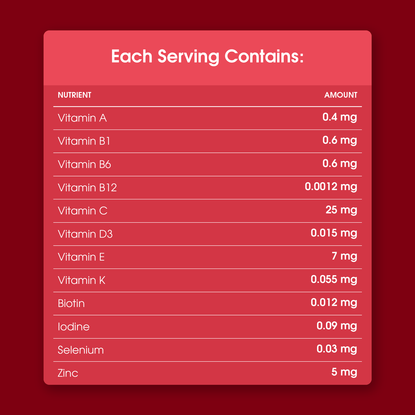 Multivitamin